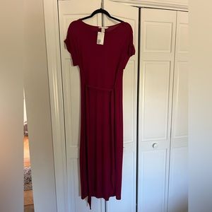 NWT H&M mama/maternity dress dark pink